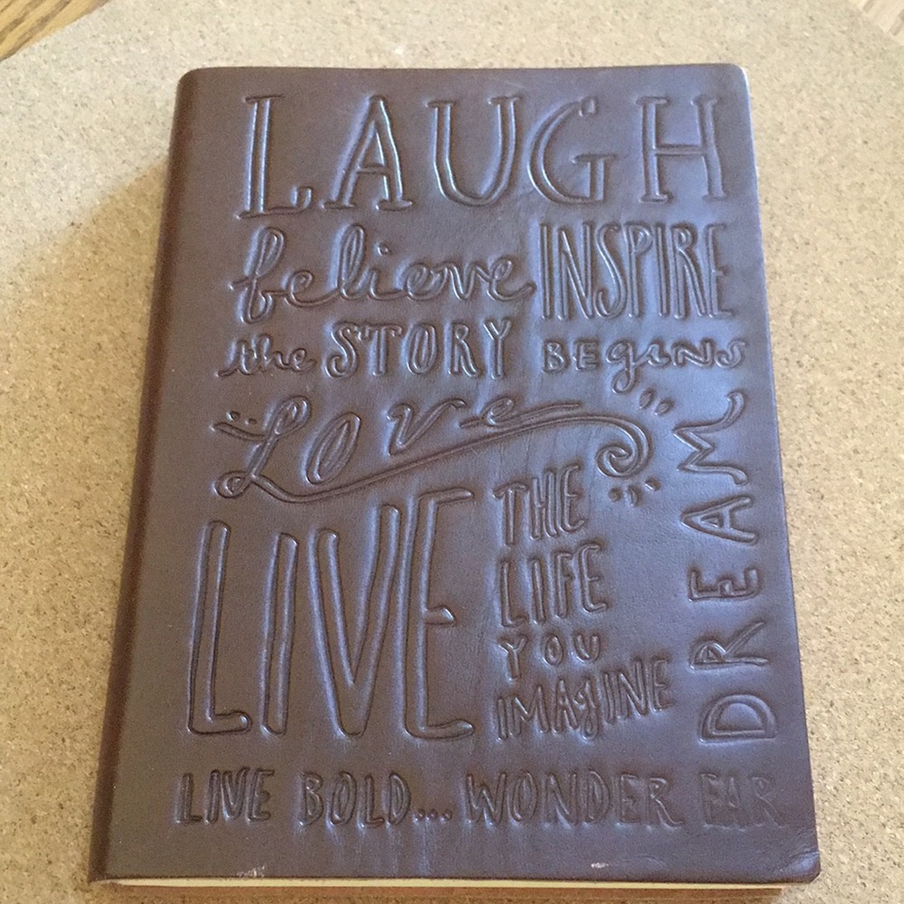 “Believe” Leather bound journal. NWT